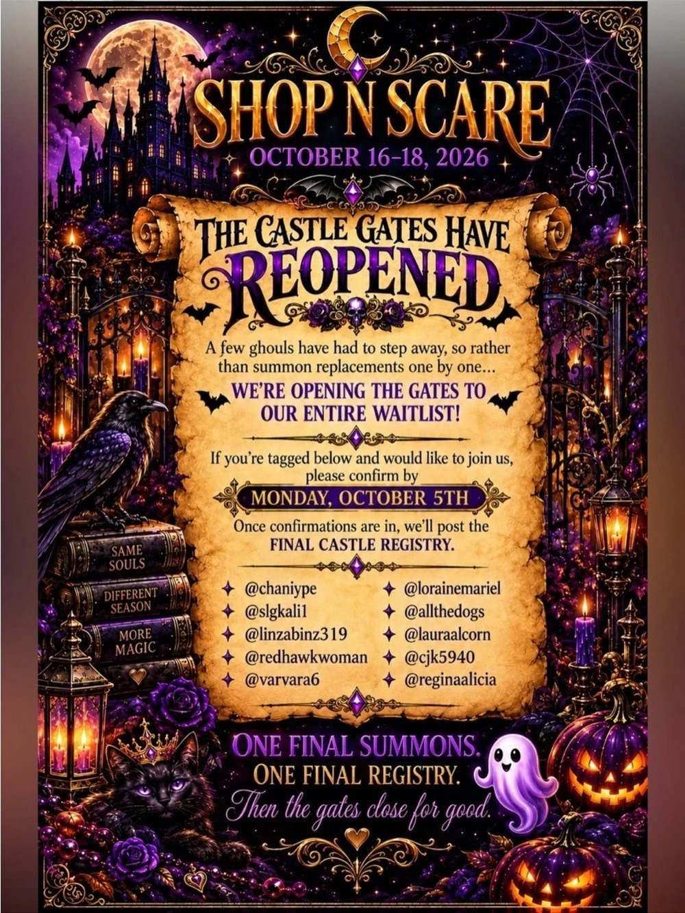 👻🎃🕸️☠️🐈⬛👹👻🎃🐦⬛☠️🎃👻